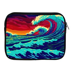 Tsunami Waves Ocean Sea Nautical Nature Water 9 Apple Ipad 2/3/4 Zipper Cases by Jancukart