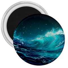 Tsunami Waves Ocean Sea Nautical Nature Water 7 3  Magnets by Jancukart