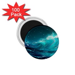 Tsunami Waves Ocean Sea Nautical Nature Water 7 1 75  Magnets (100 Pack)  by Jancukart