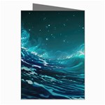 Tsunami Waves Ocean Sea Nautical Nature Water 7 Greeting Cards (Pkg of 8) Right