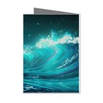 Tsunami Waves Ocean Sea Nautical Nature Water 7 Mini Greeting Cards (Pkg of 8) Left