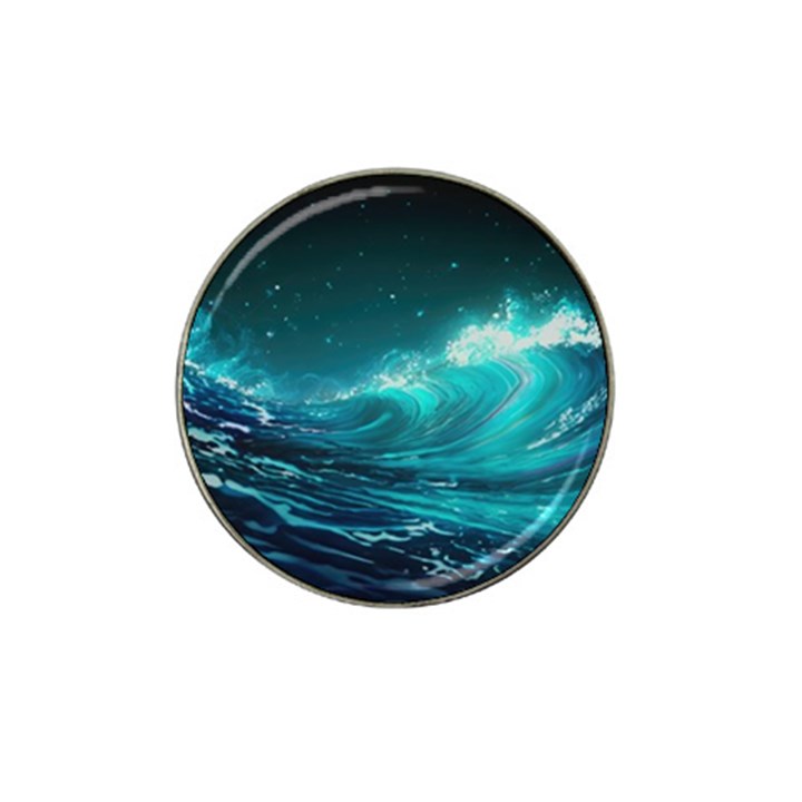 Tsunami Waves Ocean Sea Nautical Nature Water 7 Hat Clip Ball Marker