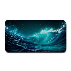 Tsunami Waves Ocean Sea Nautical Nature Water 7 Medium Bar Mat by Jancukart