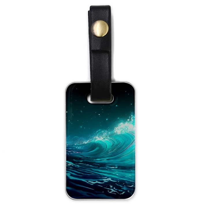 Tsunami Waves Ocean Sea Nautical Nature Water 7 Luggage Tag (one side)