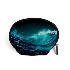 Tsunami Waves Ocean Sea Nautical Nature Water 7 Accessory Pouch (small) by Jancukart