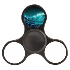 Tsunami Waves Ocean Sea Nautical Nature Water 7 Finger Spinner by Jancukart