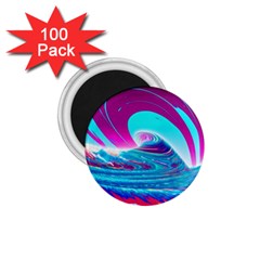 Tsunami Waves Ocean Sea Nautical Nature Water 3 1 75  Magnets (100 Pack)  by Jancukart