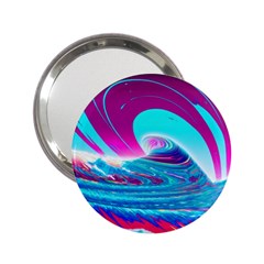 Tsunami Waves Ocean Sea Nautical Nature Water 3 2 25  Handbag Mirrors by Jancukart