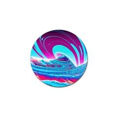 Tsunami Waves Ocean Sea Nautical Nature Water 3 Golf Ball Marker (4 Pack) by Jancukart