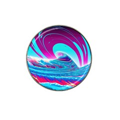 Tsunami Waves Ocean Sea Nautical Nature Water 3 Hat Clip Ball Marker by Jancukart