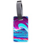 Tsunami Waves Ocean Sea Nautical Nature Water 3 Luggage Tag (one side) Front