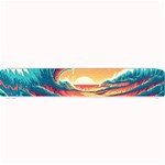 Waves Ocean Sea Tsunami Nautical 6 Small Bar Mat 24 x4  Bar Mat