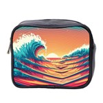 Waves Ocean Sea Tsunami Nautical 6 Mini Toiletries Bag (Two Sides) Front