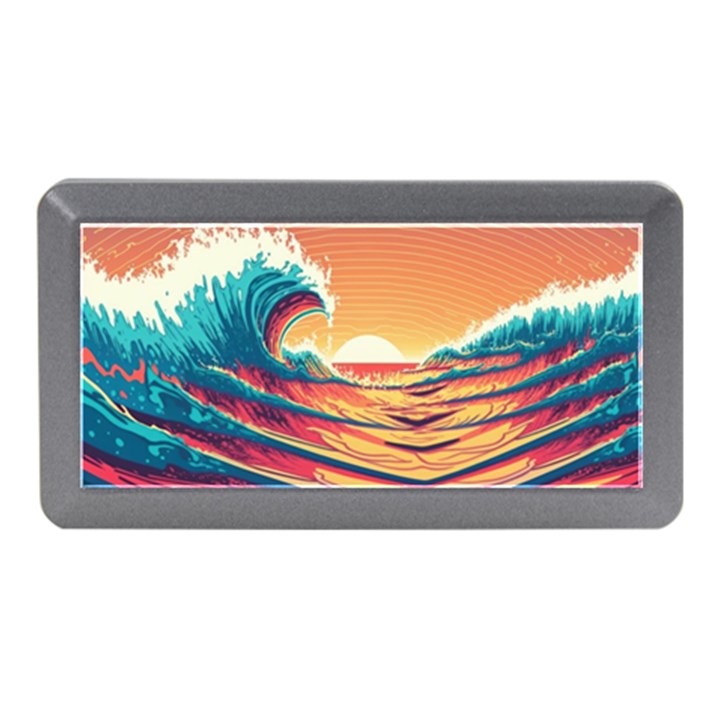 Waves Ocean Sea Tsunami Nautical 6 Memory Card Reader (Mini)