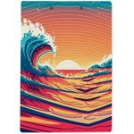 Waves Ocean Sea Tsunami Nautical 6 A4 Acrylic Clipboard Back