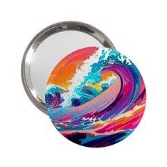 Tsunami Waves Ocean Sea Nautical Nature Water 2 2 25  Handbag Mirrors by Jancukart