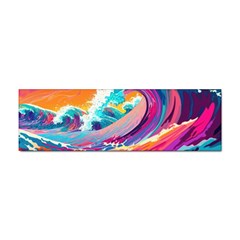 Tsunami Waves Ocean Sea Nautical Nature Water 2 Sticker (bumper)