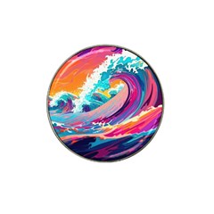 Tsunami Waves Ocean Sea Nautical Nature Water 2 Hat Clip Ball Marker (10 Pack) by Jancukart