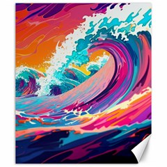 Tsunami Waves Ocean Sea Nautical Nature Water 2 Canvas 20  X 24 