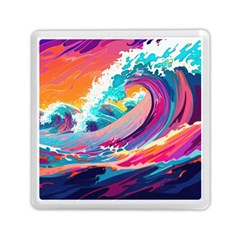 Tsunami Waves Ocean Sea Nautical Nature Water 2 Memory Card Reader (square)