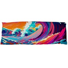 Tsunami Waves Ocean Sea Nautical Nature Water 2 Body Pillow Case (dakimakura) by Jancukart