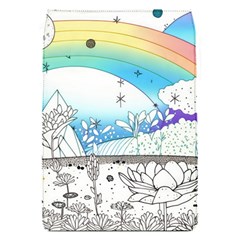 Rainbow Fun Cute Minimal Doodle Drawing 2 Removable Flap Cover (s)