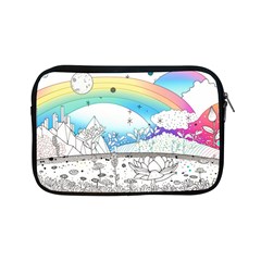 Rainbow Fun Cute Minimal Doodle Drawing 2 Apple Ipad Mini Zipper Cases