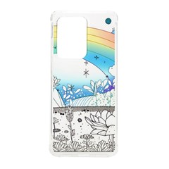 Rainbow Fun Cute Minimal Doodle Drawing 2 Samsung Galaxy S20 Ultra 6 9 Inch Tpu Uv Case by Jancukart