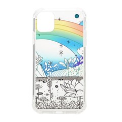 Rainbow Fun Cute Minimal Doodle Drawing 2 Iphone 11 Tpu Uv Print Case