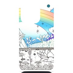 Rainbow Fun Cute Minimal Doodle Drawing 2 Iphone 14 Pro Black Uv Print Case