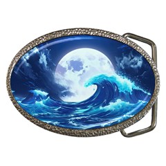 Waves Ocean Sea Tsunami Nautical 7 Belt Buckles by Jancukart