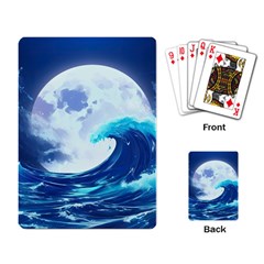 Waves Ocean Sea Tsunami Nautical 7 Playing Cards Single Design (rectangle)