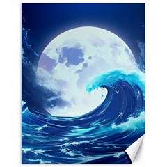 Waves Ocean Sea Tsunami Nautical 7 Canvas 18  X 24  by Jancukart