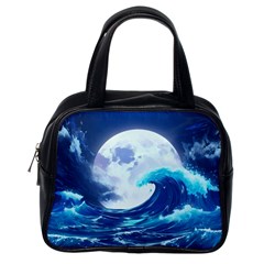 Waves Ocean Sea Tsunami Nautical 7 Classic Handbag (one Side)