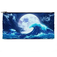 Waves Ocean Sea Tsunami Nautical 7 Pencil Case by Jancukart