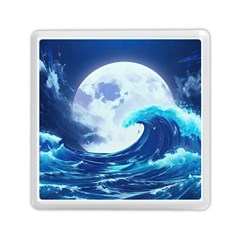 Waves Ocean Sea Tsunami Nautical 7 Memory Card Reader (square)