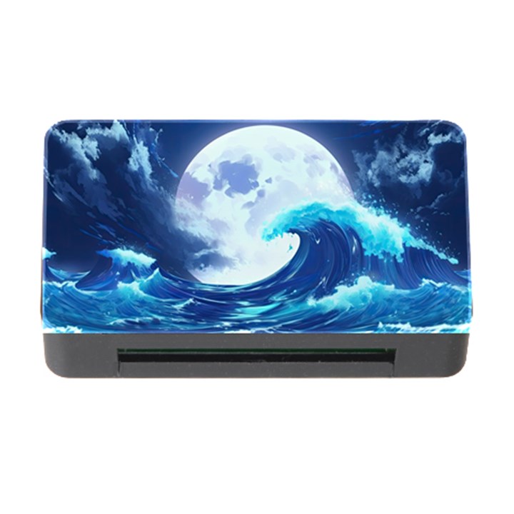 Waves Ocean Sea Tsunami Nautical 7 Memory Card Reader with CF