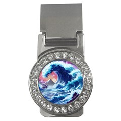 Storm Tsunami Waves Ocean Sea Nautical Nature Money Clips (cz)  by Jancukart