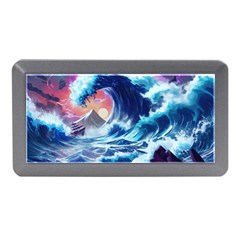 Storm Tsunami Waves Ocean Sea Nautical Nature Memory Card Reader (mini) by Jancukart