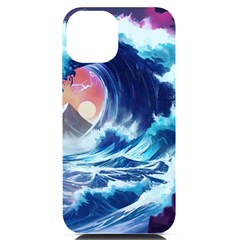 Storm Tsunami Waves Ocean Sea Nautical Nature Iphone 14 Black Uv Print Case