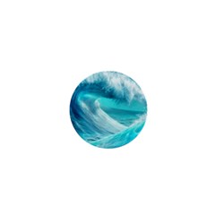 Tsunami Waves Ocean Sea Nautical Nature Water Tidal 1  Mini Buttons