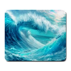 Tsunami Waves Ocean Sea Nautical Nature Water Tidal Large Mousepad