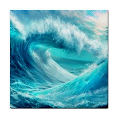 Tsunami Waves Ocean Sea Nautical Nature Water Tidal Face Towel