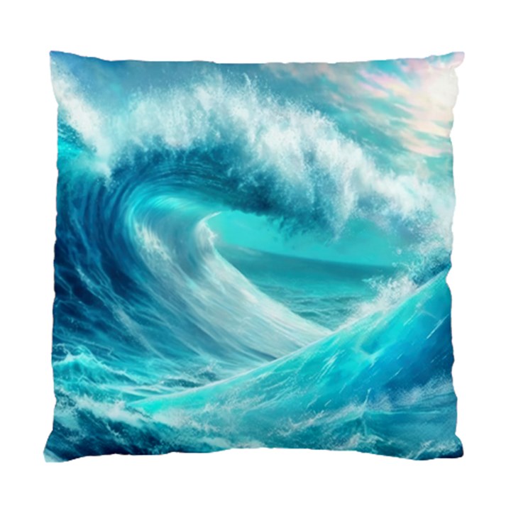 Tsunami Waves Ocean Sea Nautical Nature Water Tidal Standard Cushion Case (One Side)