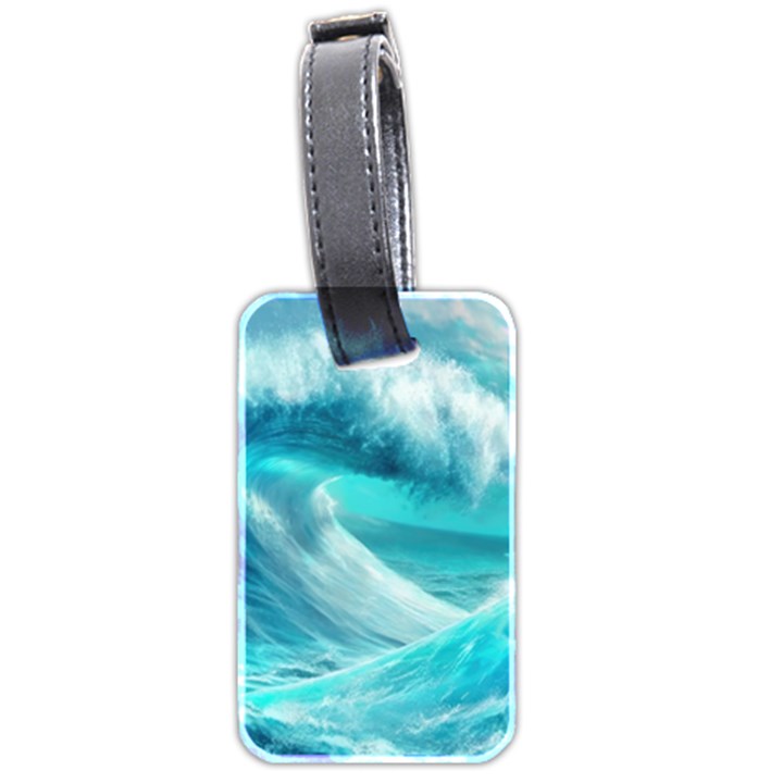 Tsunami Waves Ocean Sea Nautical Nature Water Tidal Luggage Tag (two sides)