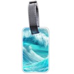 Tsunami Waves Ocean Sea Nautical Nature Water Tidal Luggage Tag (two sides) Back