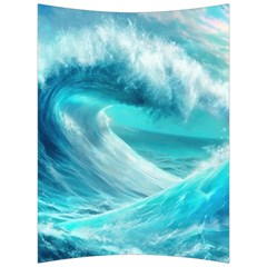 Tsunami Waves Ocean Sea Nautical Nature Water Tidal Back Support Cushion