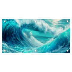 Tsunami Waves Ocean Sea Nautical Nature Water Tidal Banner And Sign 6  X 3 