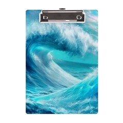 Tsunami Waves Ocean Sea Nautical Nature Water Tidal A5 Acrylic Clipboard