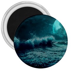 Waves Ocean Sea Tsunami Nautical 2 3  Magnets